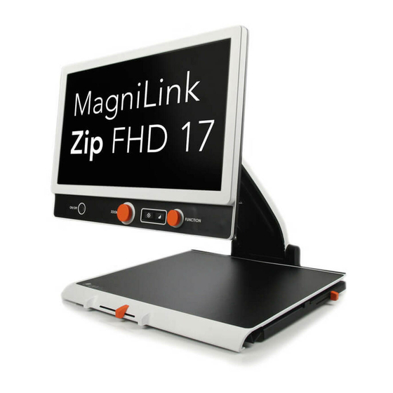 LVI MagniLink Zip PREMIUM Video Magnifier Manuals