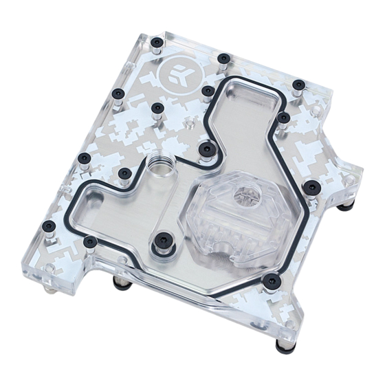 ekwb EK-FB ASUS Z 170S Monoblock Installation Manual