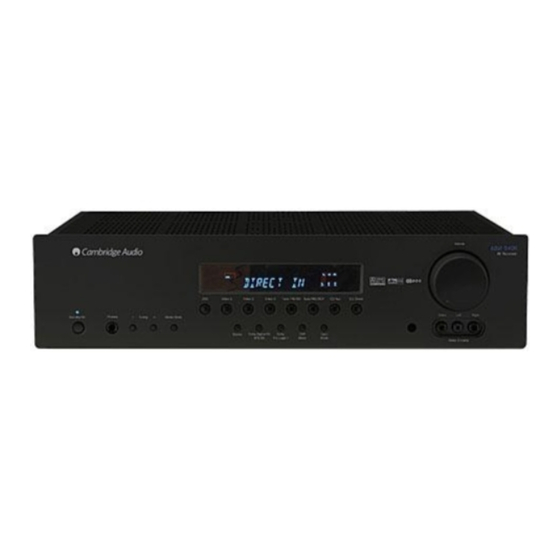 Cambridge Audio Azur 540R V3 Setup