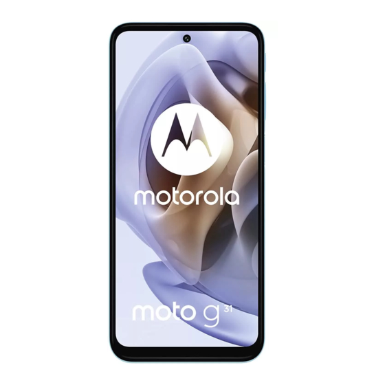 Motorola moto g31 Manuals