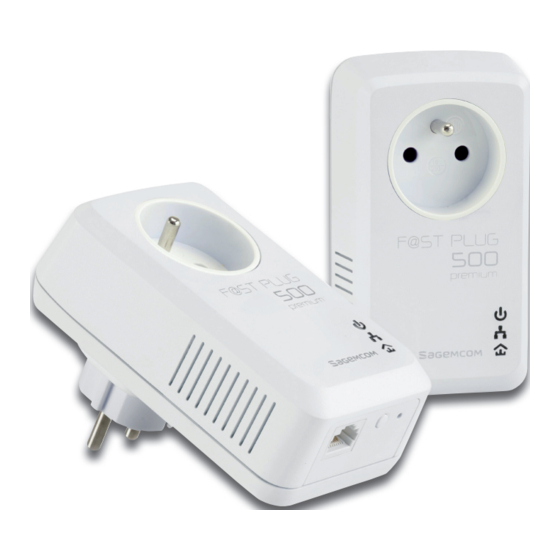 SAGEMCOM F@ST PLUG 500 PREMIUM Quick Installation Manual