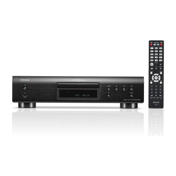 Denon DCD-900NE Owner's Manual