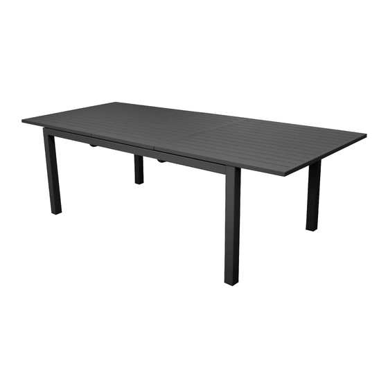 Proloisirs GENES EXTENSION TABLE 160/240x100.6x74cm Assembling Instructions