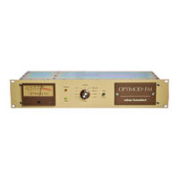 Orban broadcast OPTIMOD-FM 8000 A Operating Manual