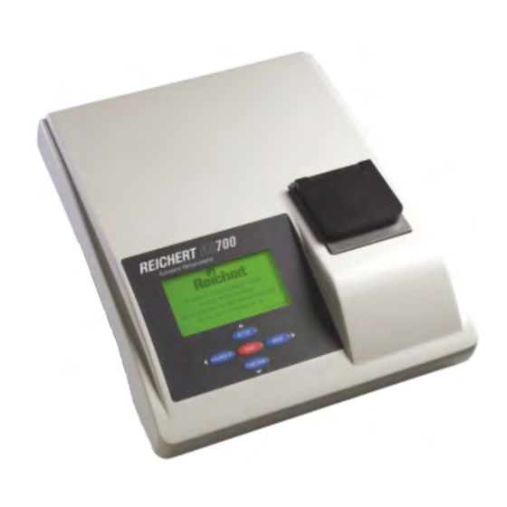Reichert AR700 User Manual