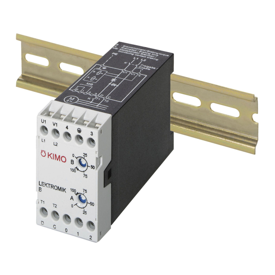 Kimo LEKTROMIK B1 Series Product Manual