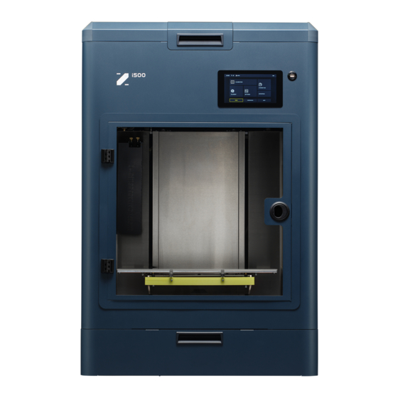Zmorph i500 High-Performance 3D Printer Manuals