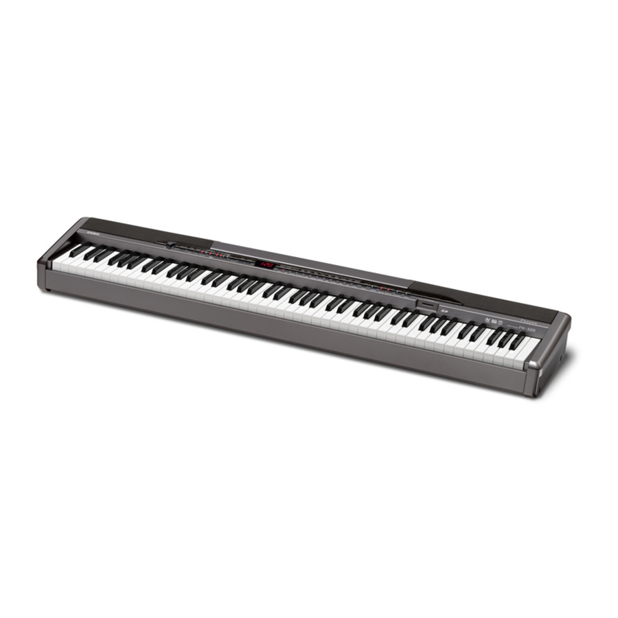 Casio keyboard PX-320 User Manual