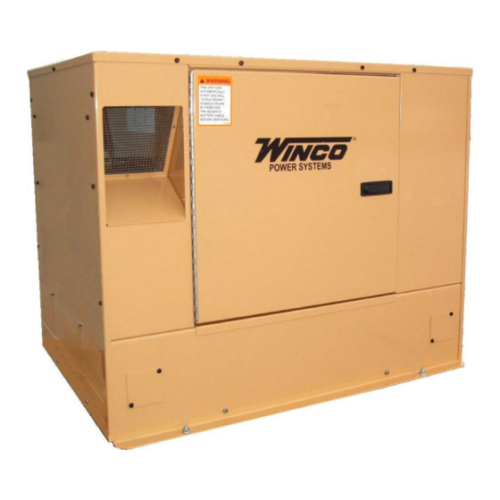 Winco PSS12H2W/E Installation And Operator's Manual
