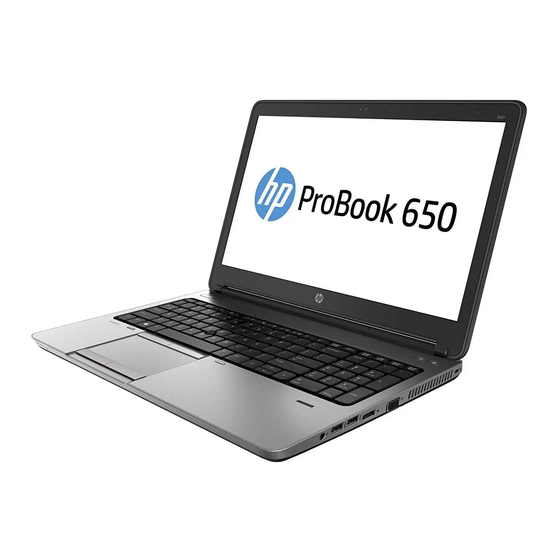 HP ProBook 650 G1 Product End-Of-Life Disassembly Instructions