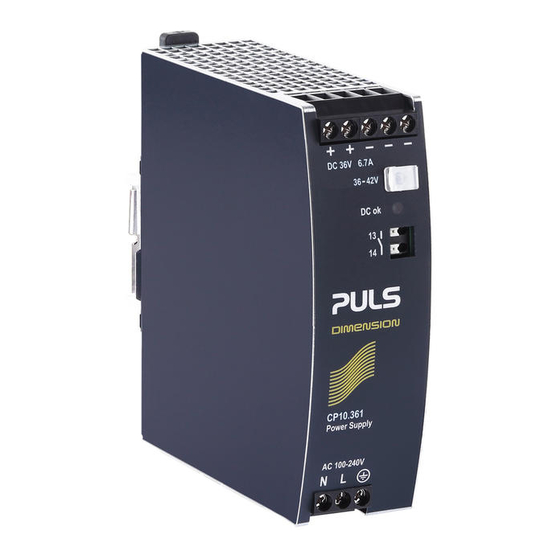 Puls DIMENSION CP10.361 Manual
