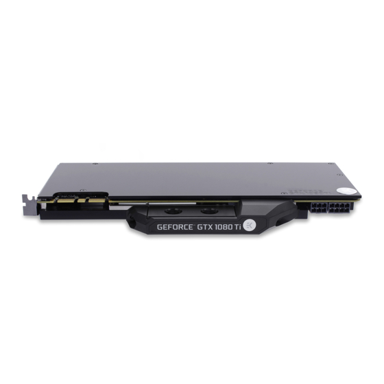 ekwb EK-FC1080 GTX Ti FTW3 Backplate Installation And Mounting Manuals