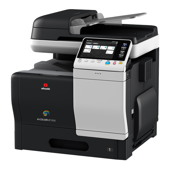 Olivetti d-COLOR MF3300 Operations