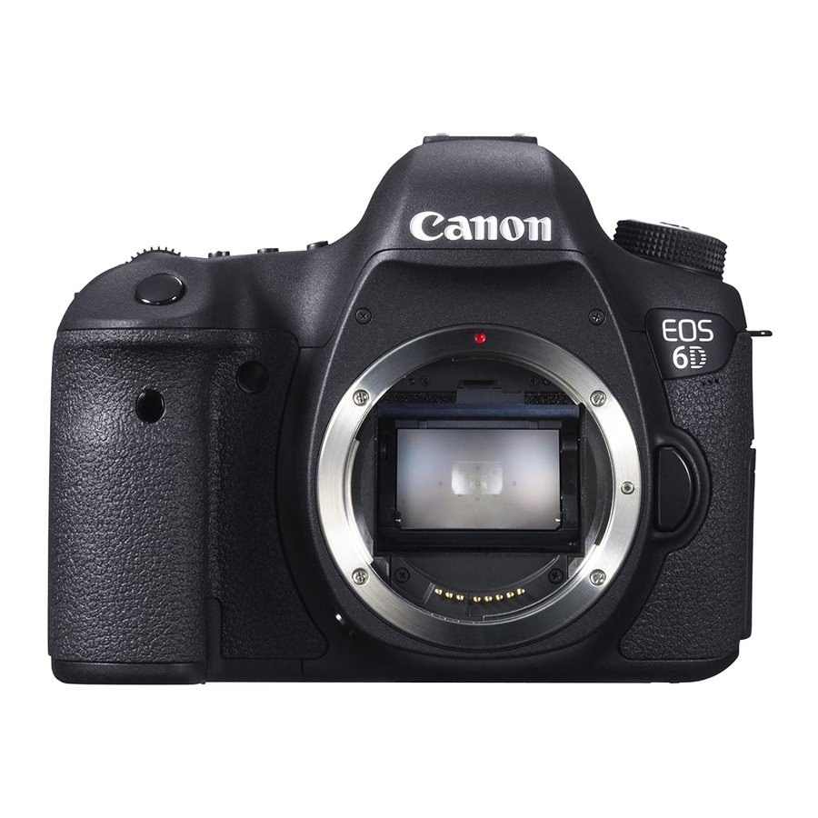 Canon EOS 6D Basic Instruction Manual