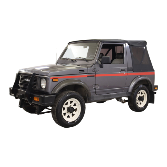 Suzuki Samurai 1987 Service Manual