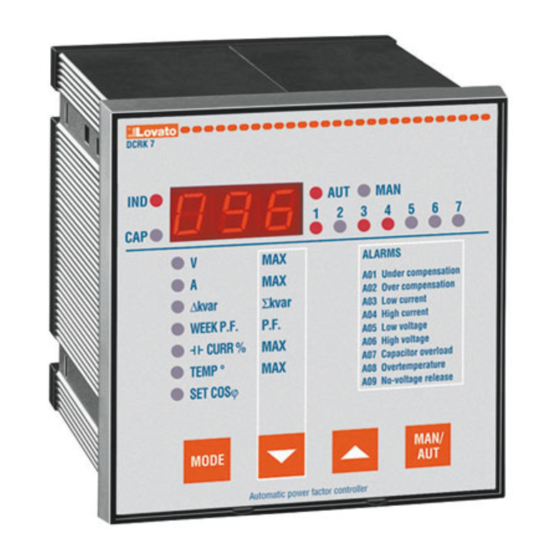 LOVATO ELECTRIC DCRK5 Manual