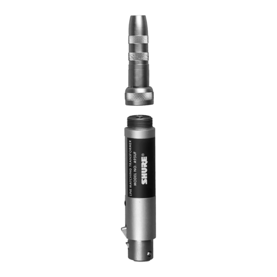 Shure A95UF User Manual