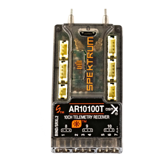 Spektrum AR10100T Updating Instructions