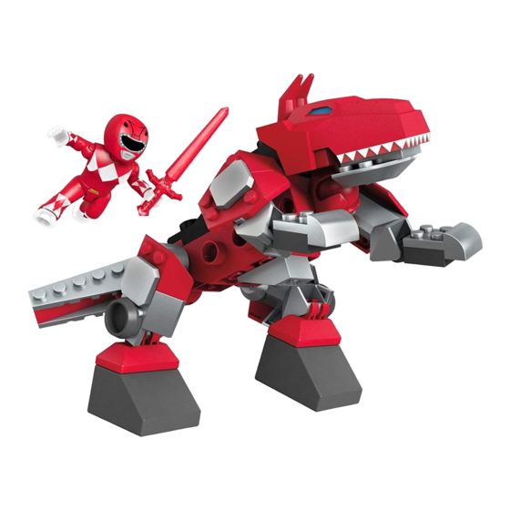 Mega Construx Saban's Power Rangers T-Rex Zord DPK75 Assembly Instructions Manual