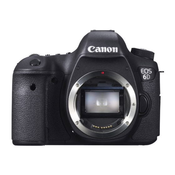 Canon EOS 6D Quick Start Manual