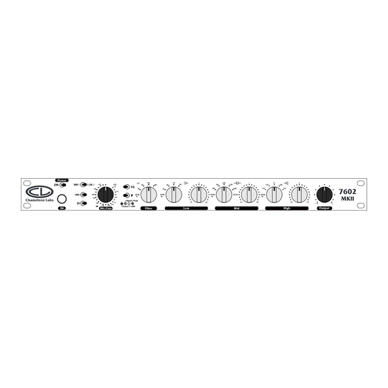 Chameleon Labs 7602 MKII Owner's Manual