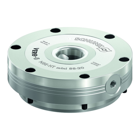 SCHUNK VERO-S NSE-HT mini 88-20 Manuals