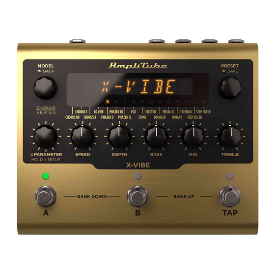 IK Multimedia AmpliTube X-VIBE User Manual