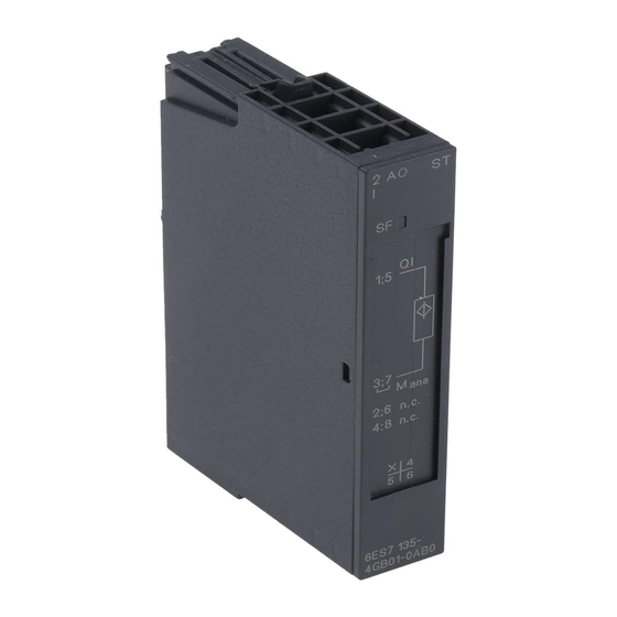 Siemens 6ES7135-4GB01-0AB0 Manual