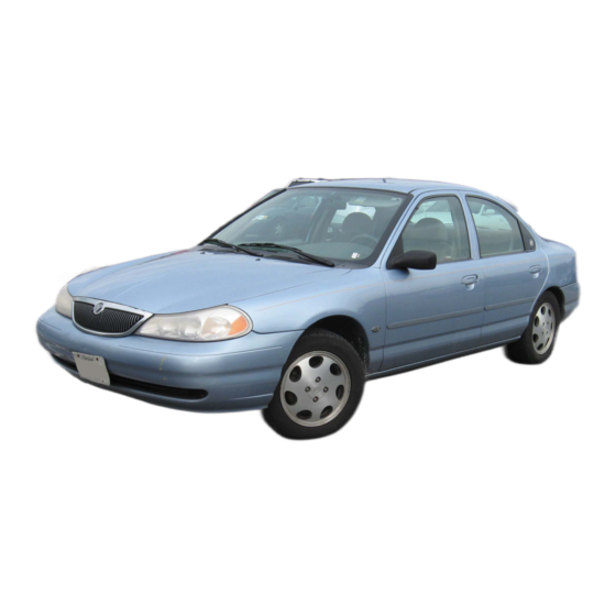Ford Contour 1999 Workshop Manual