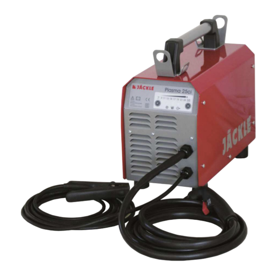 Jackle Plasma 25ci IP23 Operating Manual