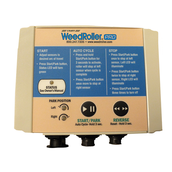 Crary WeedRoller PRO Owner's And Parts Manual