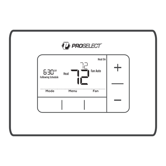 ProSelect PSTSP11AWH Installation Instructions Manual