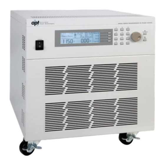 APT 400XAC Series Quick Start Manual