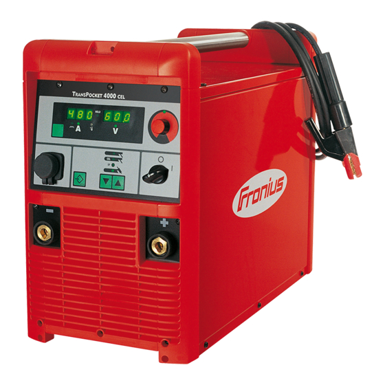 Fronius TransPocket 4000 CEL Operating Instructions Manual