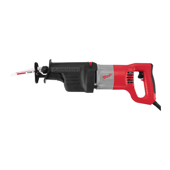 Milwaukee ORBITAL SAWZALL 6520-21 Operator's Manual
