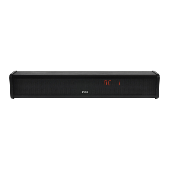 Zvox Audio AccuVoice AV201 Setup & Operation