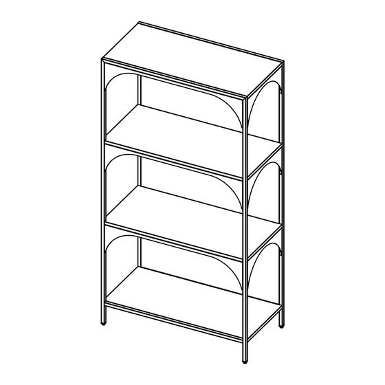 URBAN OUTFITTERS Mikaela Four Tier Wide Shelf Assembly Instructions