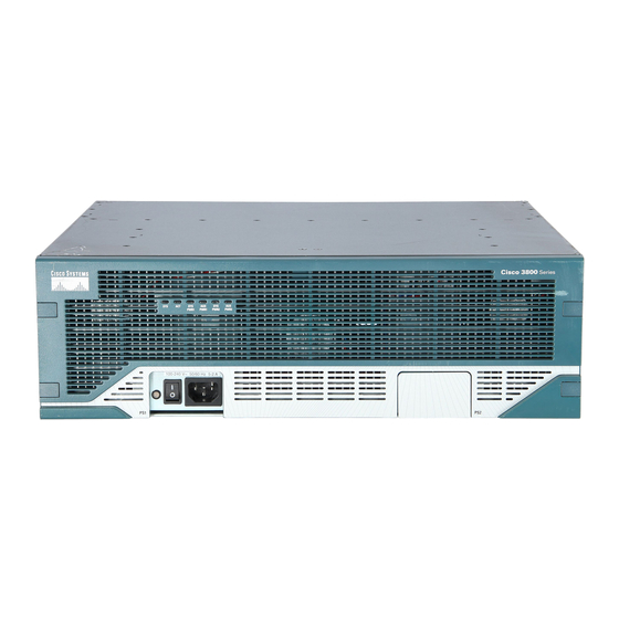 Cisco 3845 - Security Bundle Router Quick Start Manual