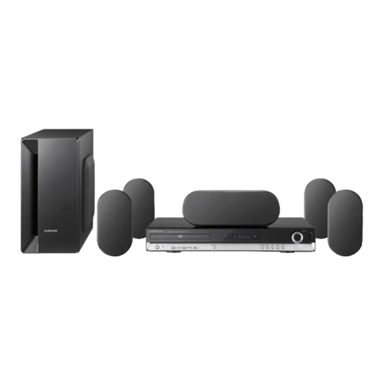 User Manuals: Samsung HT-X20 Home Theater System