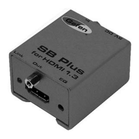 Gefen EXT-HDMI1.3-141SBP User Manual