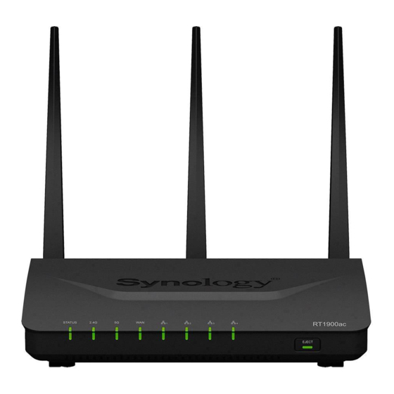 Synology RT1900ac Quick Installation Manual