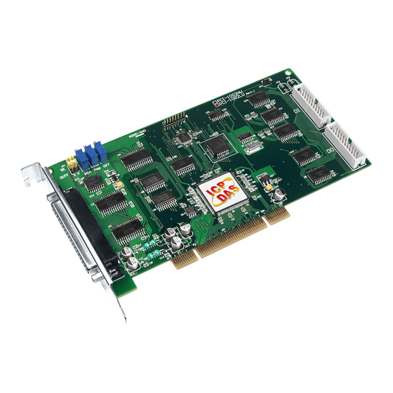 ICP DAS USA PCI-1002 LU Quick Start Manual