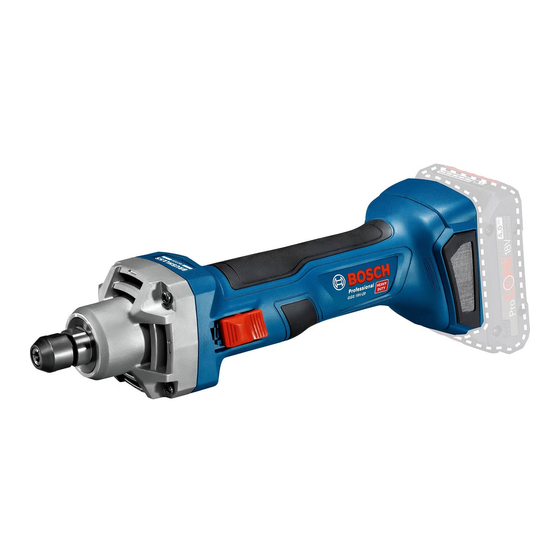 Bosch Professional GGS 18V-20 Grinder Manuals