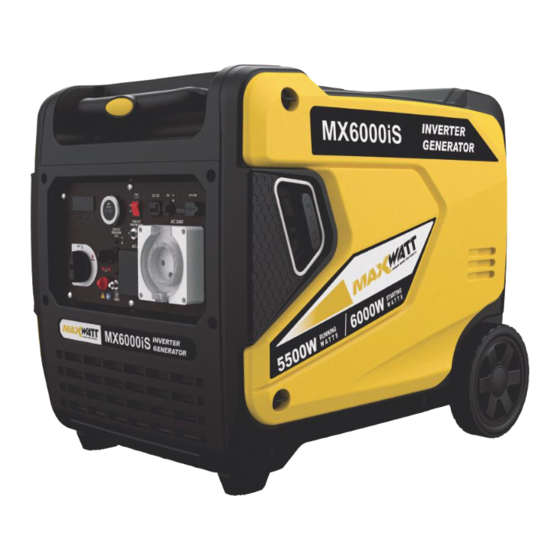 maxwatt MX6000iS Operator's Manual
