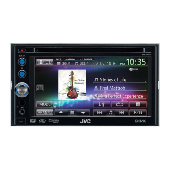 JVC KW-AVX740 Installation & Connection Manual