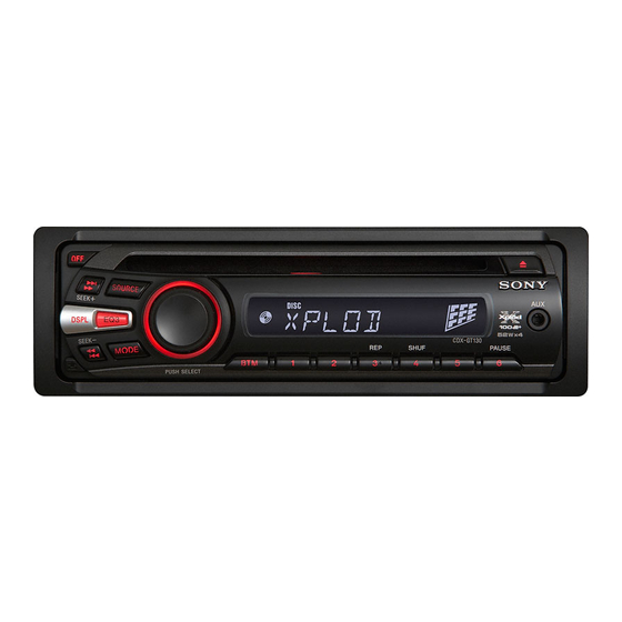 Sony CDX-GT282S Service Manual