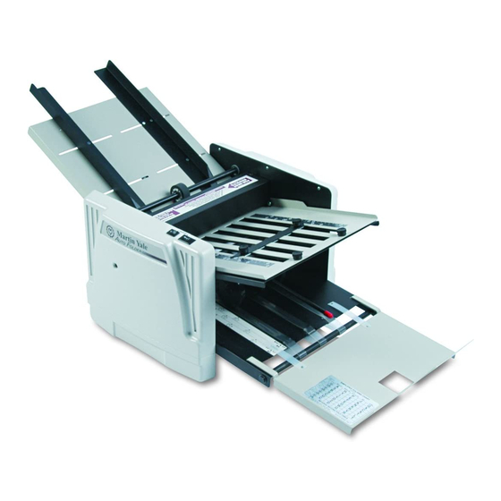 Martin Yale 1217a Paper Folding Machine Manuals
