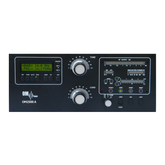 OM POWER OM2500 A Instruction Manual