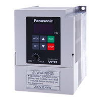 Panasonic VF0 Series Instruction Manual