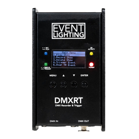 Event Lighting DMXRT User Manual